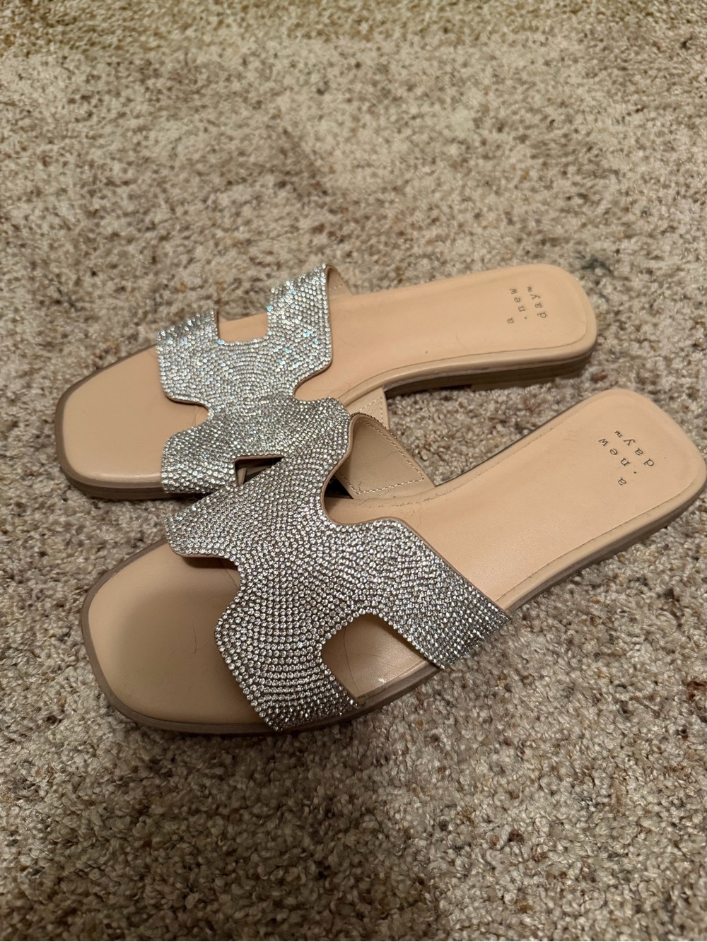 a new day Silver Rhinestone Slip-On Mules - Picture 2 of 3